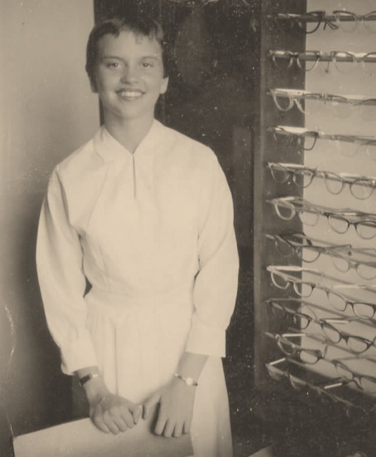 Dr Ralph Nickerson, OD's Office, 1958